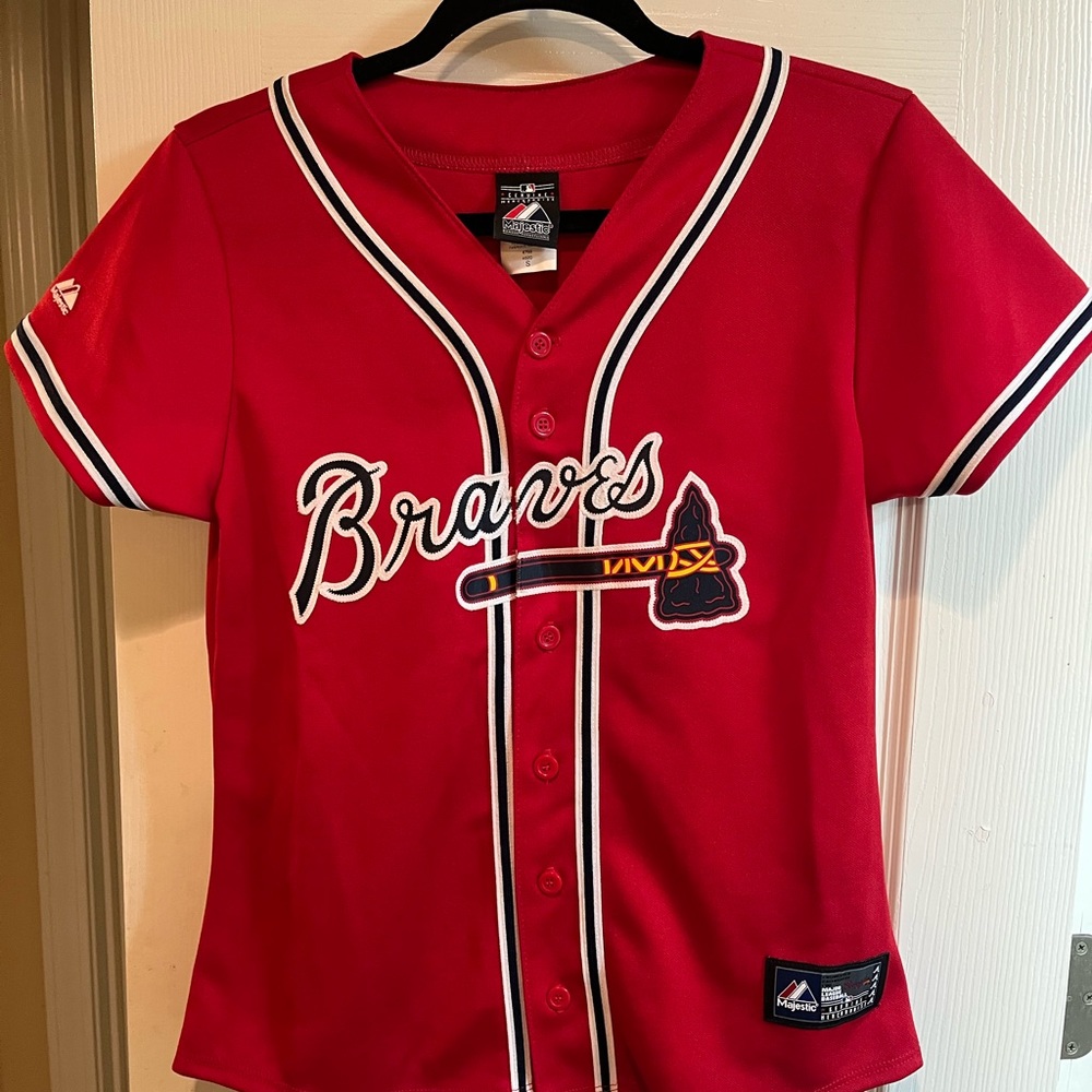 MLB Braves baseball womens jersey